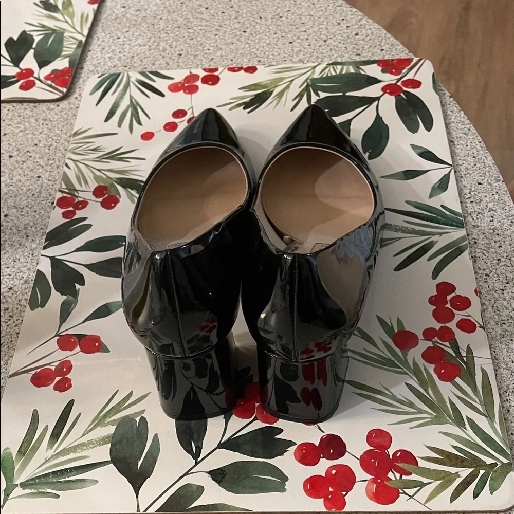 Zara Glossy Black Women's Heels